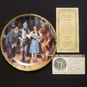 WIZARD OF OZ PLATE - "WE'RE OFF TO SEE THE WIZARD"